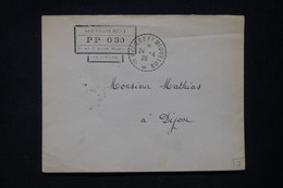 ST PIERRE & MIQUELON - Cachet PP 0.30 Sur Enveloppe De St Pierre Pour Dijon En 1926 Avec Cad D'arrivée Au Dos - L 117540 - Covers & Documents