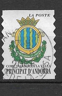 Timbres Oblitérés D'Andorre  ,2000, N°528 Yt, Armoiries, D'Andorre La Vieille - Used Stamps