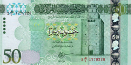 LIBYA 50 DINARS ND 2016  P-84 UNC "free Shipping Via Registered Air Mail" - Libye