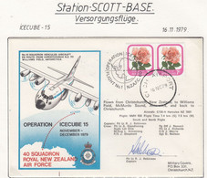 Ross Dependency Scott Base 1979 Antarctic Flight Christchurch To McMurdo Signature  Ca  16 NO 79 (AF154) - Polare Flüge