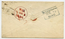 QV : PRE-PAID : MARKINCH - POST OFFICE NUMBER 241, DATED 1846 / RECTANGULAR AND CIRCULAR DATE STAMPS - Lettres & Documents