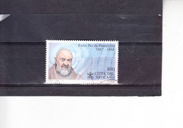 VATICANO  1999 - Sassone  1147° - Padre Pio - Used Stamps