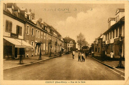 Cernay * La Rue De La Gare * Café Bar , Bière De L'espérance - Cernay