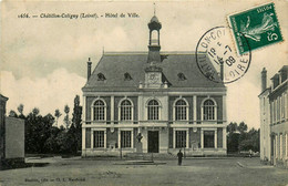 Châtillon Coligny * Place Et Hôtel De Ville * 1909 - Chatillon Coligny