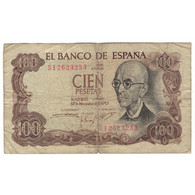 Billet, Espagne, 100 Pesetas, 1970, 1970-11-17, KM:152a, B - 1-2 Peseten