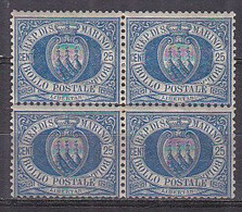 Y6483 - SAN MARINO Ss N°30 - SAINT-MARIN Yv N°30 ** Quartina Bloc - Unused Stamps
