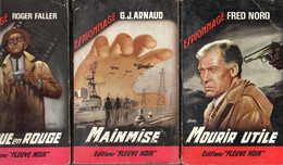 3 Romans Espionnage - Edit Fleuve Noir  N: 403 .412 439 -Chèque En Rouge .Mainmise .Mourir Utile - Fleuve Noir