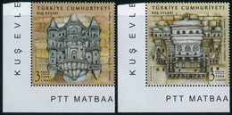 Türkiye 2021 Mi 4626-4627 MNH Birdhouses In Topkapi Palace And Ayazma Mosque, Istanbul | Architecture - Ungebraucht