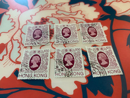 Hong Kong Stamp Used Postally High Values - Oblitérés