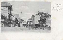 GRUSS AUS LANGNAU → Dorfstrasse Mit Brunnen, Alter Lichtdruck Anno 1900 - Langnau Im Emmental