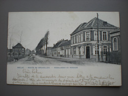 MELLE - Route De Bruxelles - Vogelhoek Et Roskam, Estaminet In Den Leeuw - Phot. Bertels 1907 - Melle