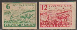 SBZ Provinz-Sachsen 1945 MiNr.85 - 86 ** Postfrisch  Bodenreform ( 6327 ) - Ungebraucht