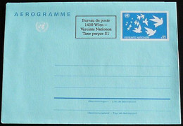 UNO WIEN 1992 Mi-Nr. LF 4 Luftpostfaltbrie Aerogramme Ungebraucht - Cartas & Documentos