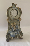 Statuetta Di Porcellana Con Orologio Da Restaurare (G108)  Come Da Foto  Altezza 29 Cm Base 14 Cm - Capodimonte (ITA)