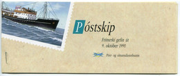 ICELAND  1991 Stamp Day: Mail Ships Booklet MNH / **.  Michel 753-56, MH 4 - Postzegelboekjes