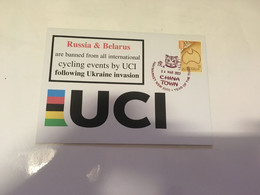 (3 G 9) Following Invasion Of Ukraine By Russia, Russia Is Banned From All Cycling Event By UCI - Zonder Classificatie