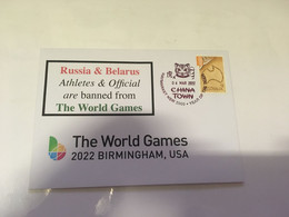 (3 G 9) Following Invasion Of Ukraine By Russia, Russia Is Banned From 2022 World Games In Birmingham USA - Ohne Zuordnung