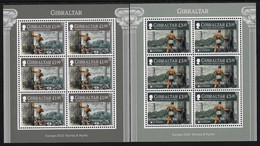 GIBRALTAR - EUROPA 2022 -" STORIES &  MYTHS ".- TWO  M.SHEET Of  6 STAMPS MINT - 2022