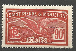 ST PIERRE ET MIQUELON N° 129 NEUF* TRACE DE CHARNIERE Ttres Bon Centrage / MH - Unused Stamps