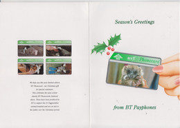 UNITED KINGDOM 1994 A HELPING HAND AT CHRISTMAS ST TIGGYWINKLES COMPLIMENTARY MINT IN FOLDER - BT Collector Packs