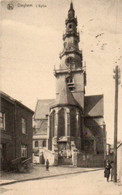 Dieghem  L'église Animée Voyagé En 1924??? - Diegem