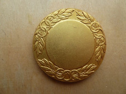DX-003 Médaille Bronze Doré COURSE à Pieds Signée Dragode 50mm De Diamètre,poids=57,80g - Atletiek