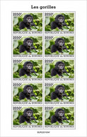 Burundi 2022, Animals, Gorillas III, Sheetlet - Gorilas