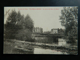 ENVIRONS DE CRECY        VILLIERS SUR MORIN              LA GARE ET LES BORDS DU MORIN     (pliures) - Villiers Saint Georges