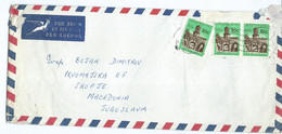 AIR MAIL Cover South Africa Letter Via Yugoslavia 1968,Definitive Issue Stamps,,Letter Received Openly" - Lettres & Documents