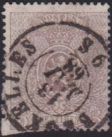 Belgie   .   OBP  .   25A-cu     .   O     .   Gebruikt     .  /  .   Oblitéré - 1866-1867 Petit Lion (Kleiner Löwe)