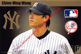 Chien-Ming Wang - 王建民  Wáng Jiànmín - 2006 - Major League Baseball - New York Yankees  - Baseball Postcard - Other & Unclassified