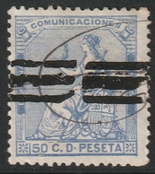 Spain 1873 Sc 197 Espana Ed 137 Yt 136 Used Bar Cancel - Used Stamps