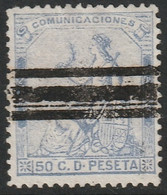 Spain 1873 Sc 197 Espana Ed 137 Yt 136 Used Bar Cancel - Used Stamps