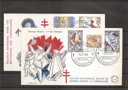 Belgique ( 1114/1120 Sur FDC De 1958 à Voir) - 1951-1960