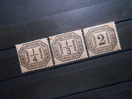 Mi 1*/2*/5*  Altdeutschland - Nordd. Bund (Nordd. Postbezirk)  Dienstmarken 1870 - Mi 64 € - Postfris