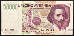 50000 Lire Gian Lorenzo Bernini II° Tipo Serie A 1992 Q.fds LOTTO 3842 - 50000 Lire