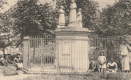 CARTE POSTALE ORIGINALE ANCIENNE : LE MESNIL SAINT DENIS LA STATUE DE NOTRE DAME DE LA SALETTE  ANIMEE  YVELINES (78) - Le Mesnil Saint Denis