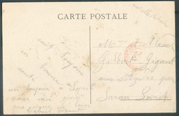 C.V De POLLINCHOVE (Kerk Eglise) Expédiée Via Cachet Français TRESOR Et POSTES (en Rouge) Du 12 Novembre 1914 Vers Saran - Not Occupied Zone