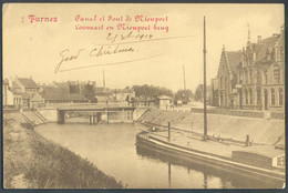 C.V De FURNES VEURNE (Canal Et Pont De Nieuport) Expédiée En Correspondance Militaire Via Cachet Français TRESOR Et POST - Niet-bezet Gebied