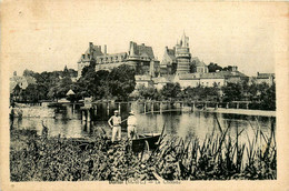 Durtal * Vue Sur Le Château * Pêche à La Ligne Pêcheurs - Durtal