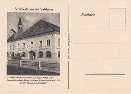 Straßwalchen Bei Salzburg ~1949 ? Ansichtskarte " Gasthof Und Fleischhauerei Zur Post Anton Gerbl " Carte Postale - Strasswalchen