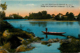 Les Ponts De Cé * érigné * Le Passage Sur Le Louet , Vers St Maurille * Bac Passeur - Les Ponts De Ce