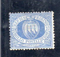 Saint Marin :année 1890 N°3** - Unused Stamps