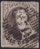 Belgie   .  OBP   .   10   .     D70     .     O .    Gebruikt  . / .   Oblitéré - 1858-1862 Medaillen (9/12)