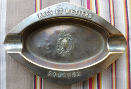 51 CHALONS SUR MARNE Cendrier ARTS ET METIERS  Laiton Gadzarts Fignos - Ashtrays