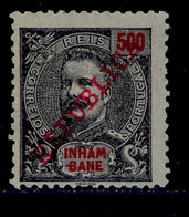 ! ! Inhambane - 1911 D. Carlos 500 R - Af. 45 - MH - Inhambane