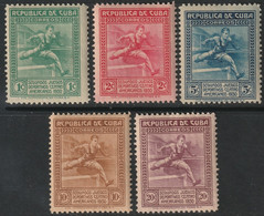 Cuba 1930 Sc 299-303 Yt 207-11 Set MNH** - Neufs