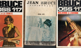 Lot De 2 Romans Espionnage De *Jean Bruce OSS 117 Atout Coeur De 1958 Et Maldonne A Lisbonne & Tnt A La Trinité 1972/73 - Presses De La Cité
