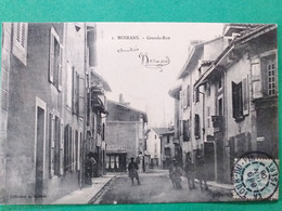 38 ,  Moirans ,la Grande Rue  En 1906...........vue Peu Courante - Moirans