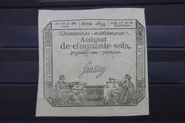 MONNAIES - Assignat De 50 Sols -  L 117810 - Assignate